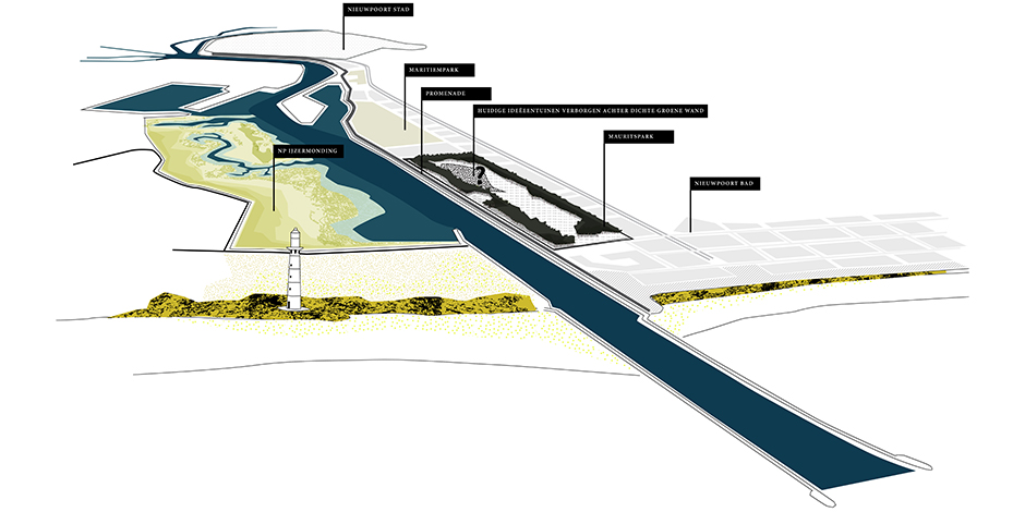 Mauritspark, tribune op de IJzer